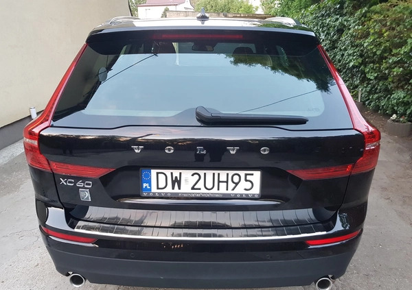 Volvo XC 60 cena 125000 przebieg: 125000, rok produkcji 2019 z Wrocław małe 79